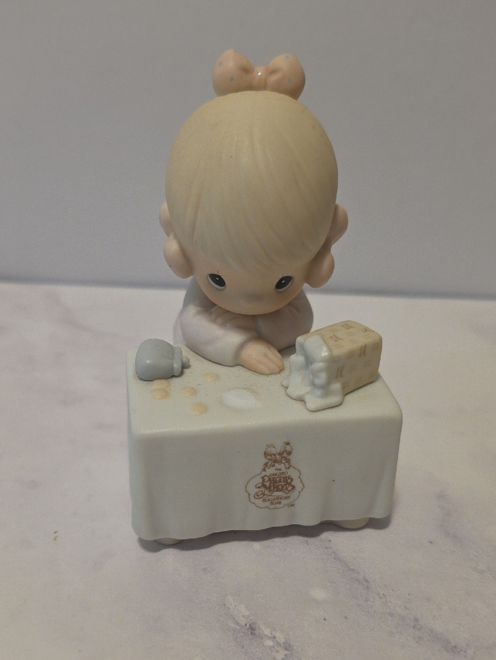 Precious Moments My Happiness- Cream and Light Pink